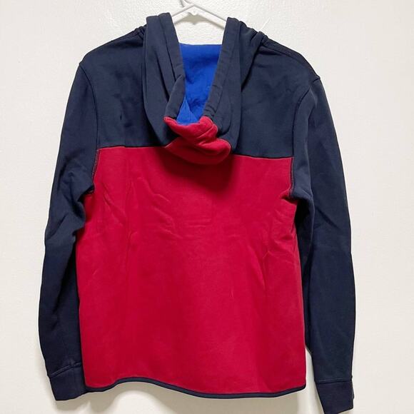Nautica Red Blue Half Zip Hoodie - Picture 5 of 7
